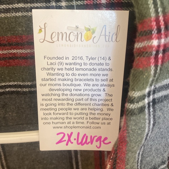 LemonAid flannel!! Beautiful colors - Picture 2 of 4